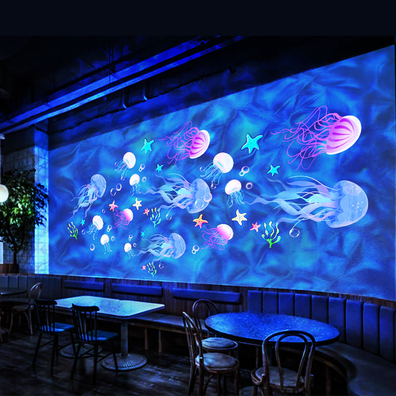 Projection spotlight of the Ocean World...