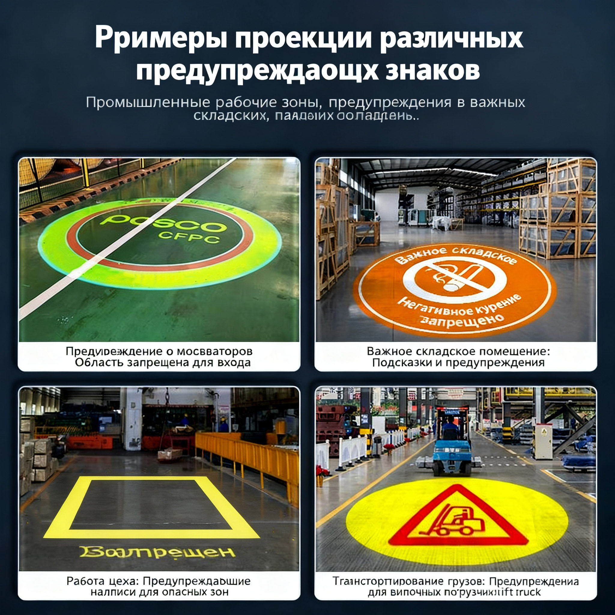 Проекционный знак безопасности для фарм...