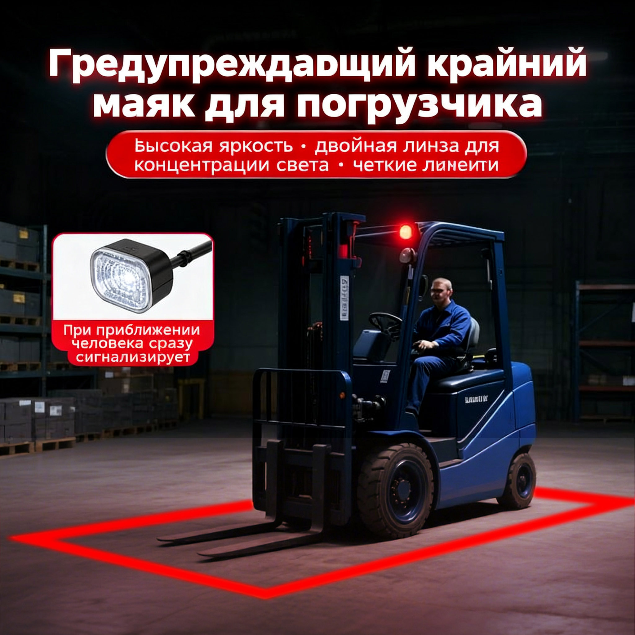 Линейные задние фары с прямоугольным лу...